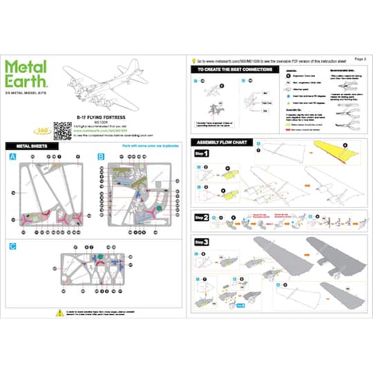 Metal Earth® B-17 Flying Fortress™ Steel Model Kit